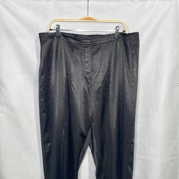 Lane Bryant Pants - Lane Bryant black satin trousers